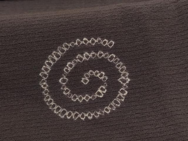  平和屋着物 夏物 小紋 絽 絞り 渦 正絹 jd 小紋 着物