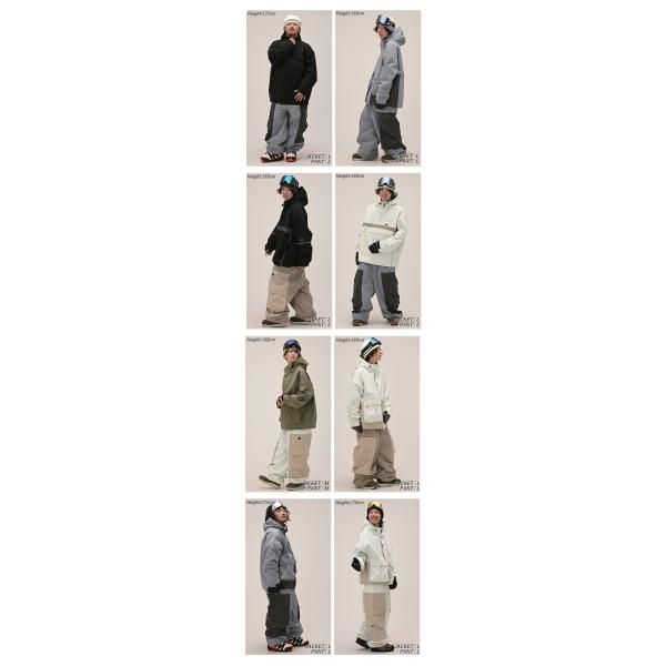 Mｻｲｽﾞ 25-26 ANTHEM CRANKPANEL PANTS カラー:BLUE GRAY AN2561 アンセム スノボウェア ユニセックス パンツ スノーボード オーバーサイズ PNT 日本正規品