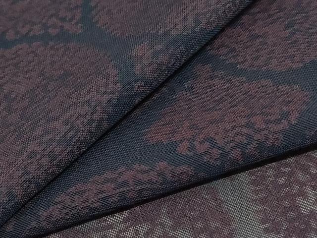 平和屋着物 夏物 小紋 紗 花丸文 正絹 jd