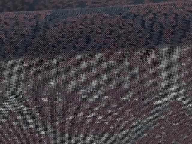  平和屋着物 夏物 小紋 紗 花丸文 正絹 jd 小紋 着物