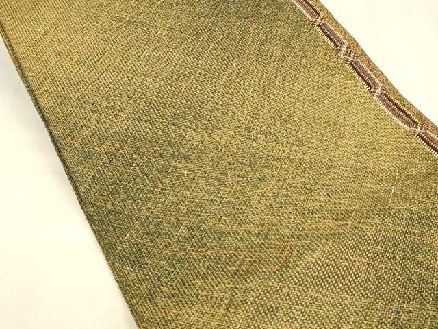 平和屋着物 八寸名古屋帯 組織 霞間道 金通し地 正絹 cm