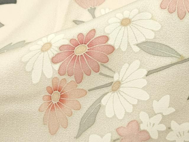  平和屋着物 訪問着 草花文 暈し染め 上代25万 仮絵羽 正絹 gh 訪問着 付け下げ 着物