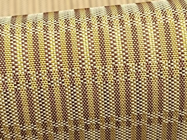  平和屋着物 山下八百子 本場黄八丈 紬 市松綾織 正絹 fy 紬 着物