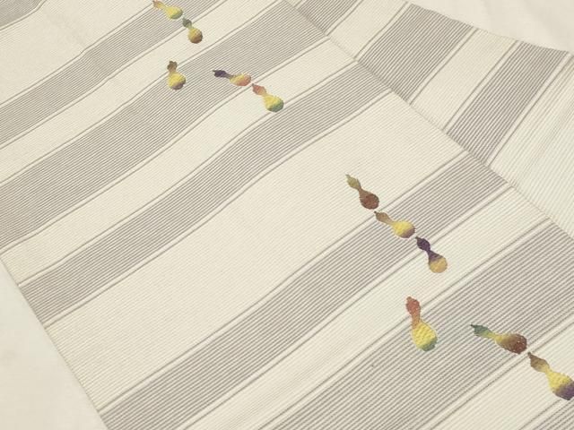 平和屋着物 九寸名古屋帯 唐織 瓢箪 正絹 dy