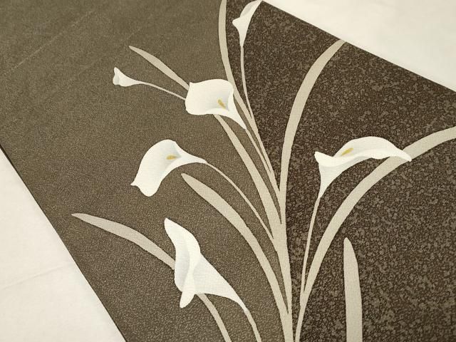 平和屋着物 太鼓柄袋帯 作家物 銀通し地 正絹 dy