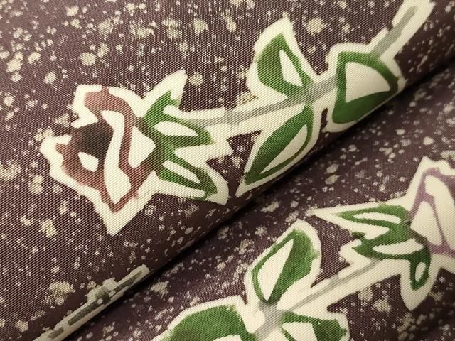  平和屋着物 全通柄袋帯 本場染大島紬 型染め 魚 正絹 dy 袋帯 帯