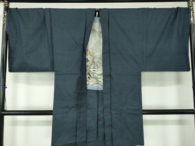 平和屋着物○男性 本場大島紬 アンサンブル キングサイズ 長羽織 100