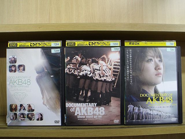 DVD DOCUMENTARY of AKB48 3本セット ※ケース無し発送 レンタル落ち