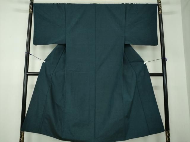 平和屋着物 男性 髭紬 アンサンブル 濃紺地 正絹 ps