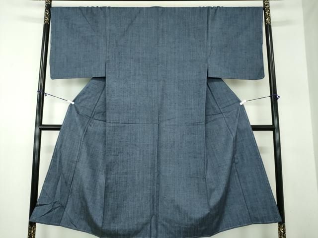 平和屋着物 男性 紬 アンサンブル 長羽織 霞文 正絹 ps