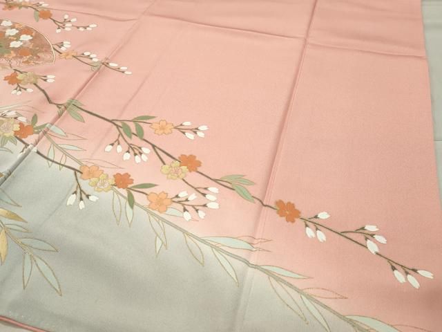 地紙重ね花車文