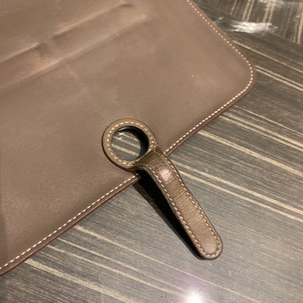 ◎本物 美品 エルメス ドゴン エトゥープ Etoupe カーフＲ刻印 長財布 ◎本物 美品 エルメス ドゴン エトゥープ Etoupe カーフ R刻印 長財布