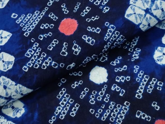  平和屋着物∴夏物 浴衣 有松鳴海絞り 舞花間道 綿 ng 浴衣単品 浴衣