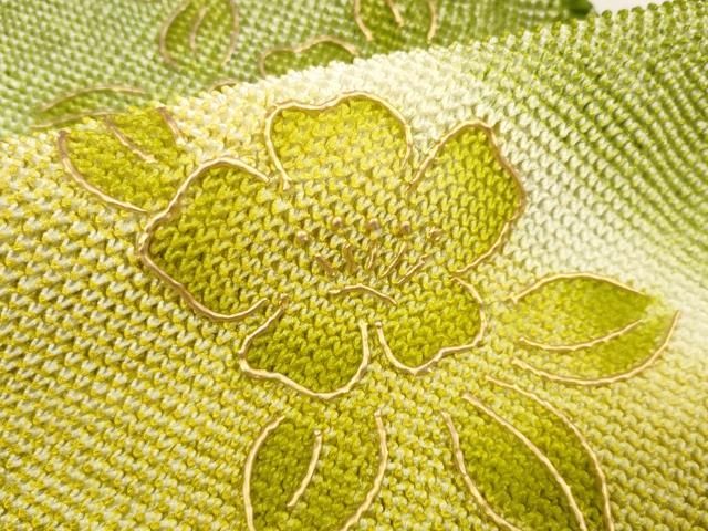 平和屋着物○和装小物 帯締め・帯揚げセット 振袖用 総絞り 草花文 暈