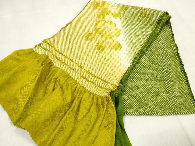 平和屋着物●和装小物　帯締め・帯揚げセット　名所風景文　暈し染め　金彩　大和組　逸品　未使用　CAAZ6241ju 平和屋着物○和装小物 帯締め・帯揚げセット 振袖用 総絞り 草花文 暈