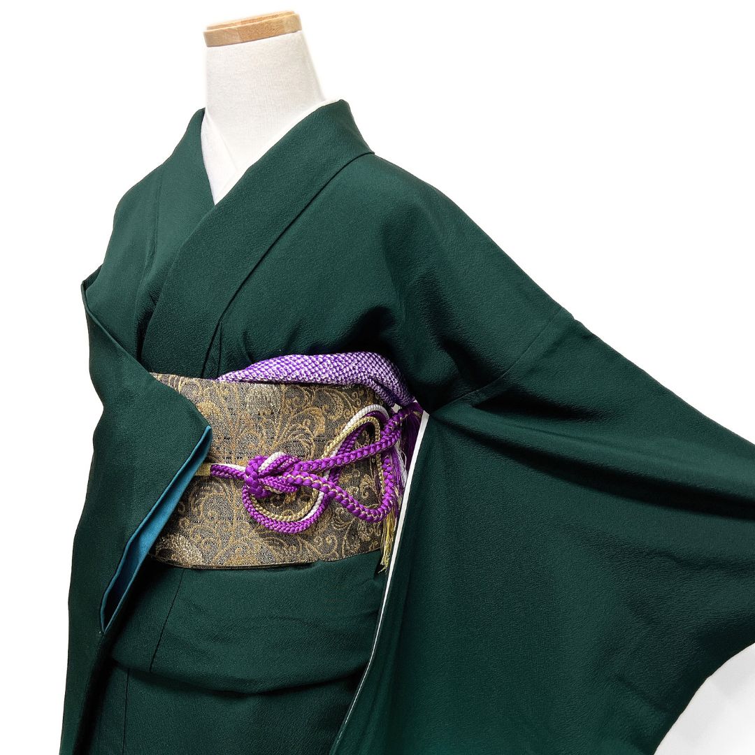 振袖 百合 撫子 金彩 グラデーション 襦袢付き 着物 123 b d ms