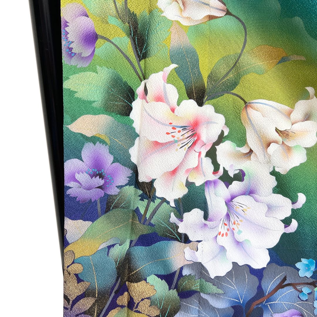  振袖 百合 撫子 金彩 グラデーション 襦袢付き 着物 123 b d ms 振袖 着物