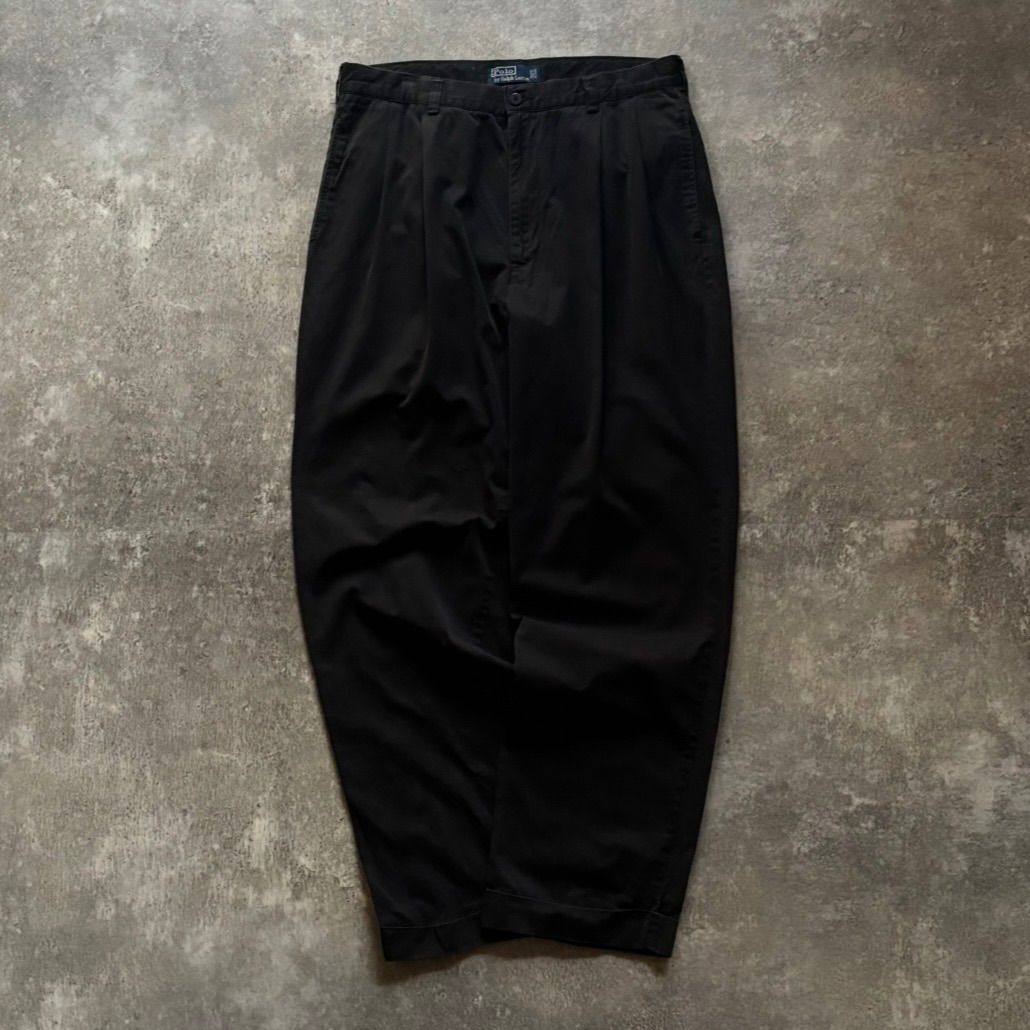 90年代 90s Polo by Ralph Lauren ラルフローレン ポロチノ 黒チノ