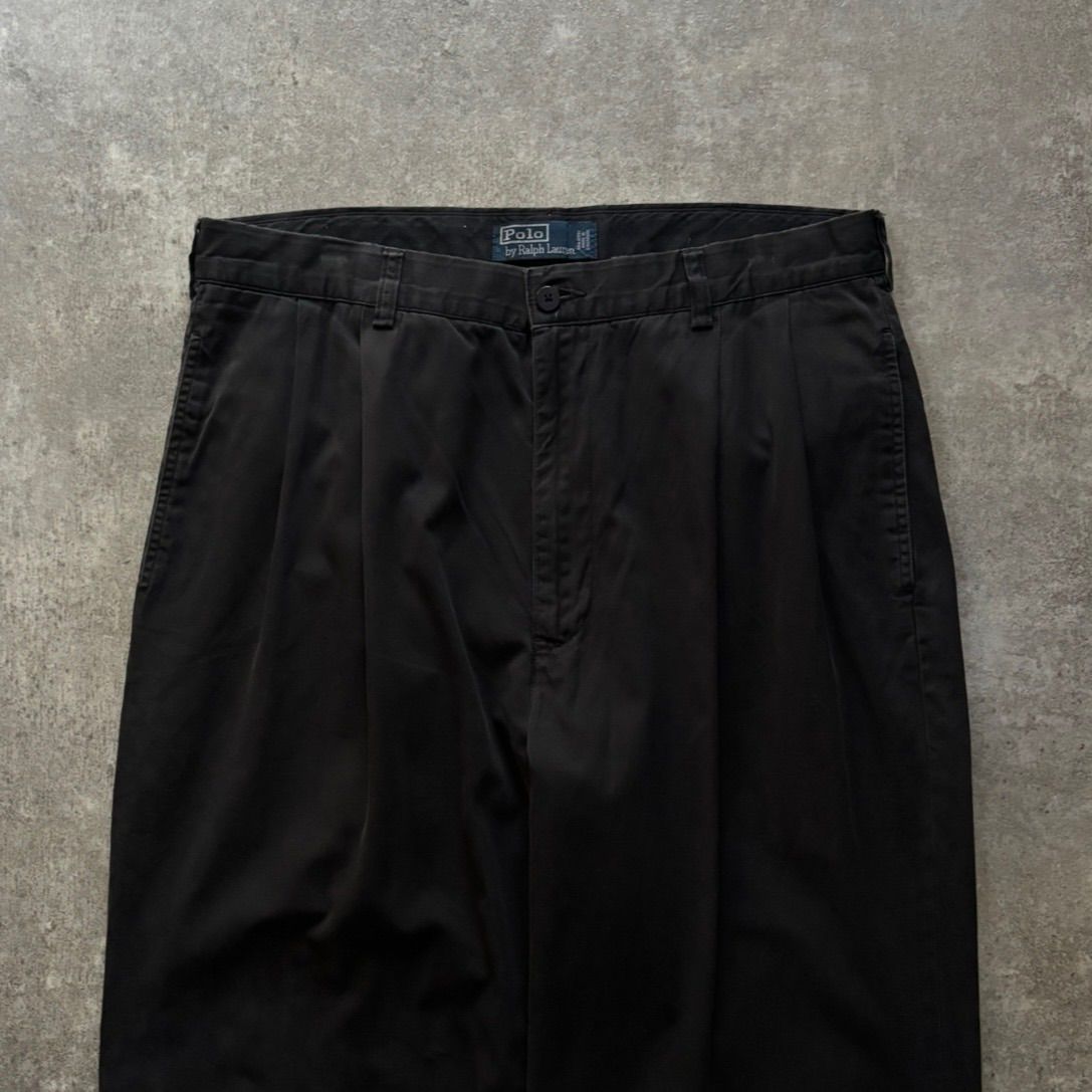 90年代 90s Polo by Ralph Lauren ラルフローレン ポロチノ 黒チノ
