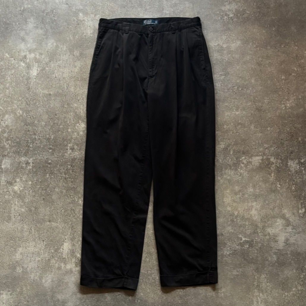 90s Polo by Ralph Lauren ポロチノ　ブラック 90年代 90s Polo by Ralph Lauren ラルフローレン ポロチノ 黒チノ