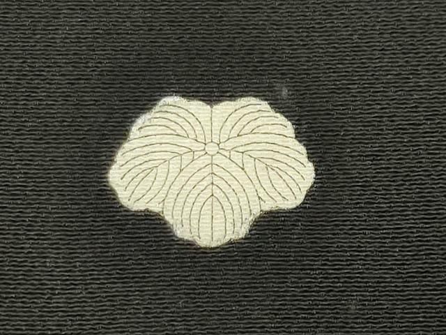 地紙重ね尾長鳥花文