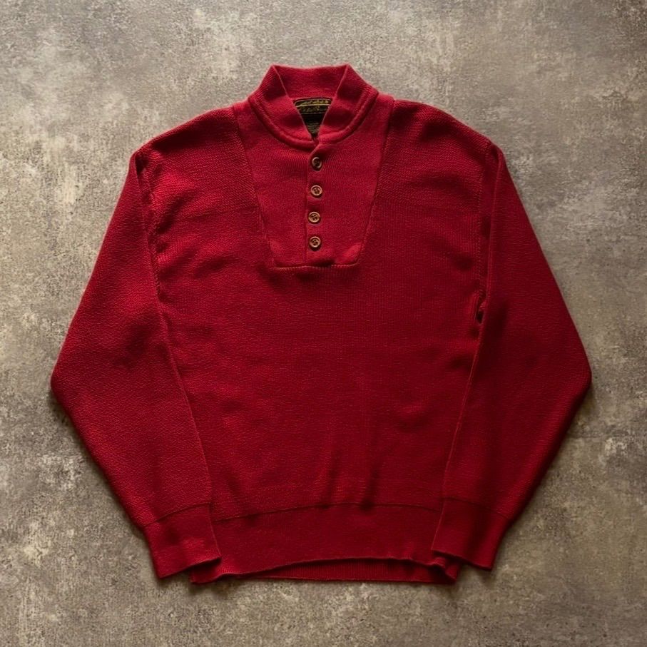 EDDIE BAUER(エディーバウアー) ⁄ 80s-90s⁄ヘンリーネック⁄ニット 80s