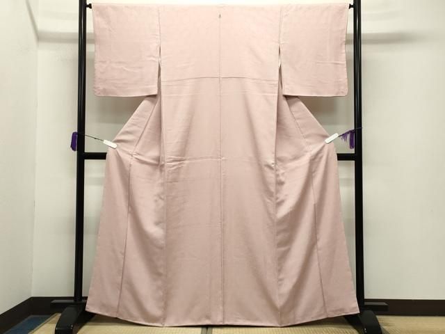 平和屋着物 上質な色無地 吉祥地紋 虹色 正絹 gh