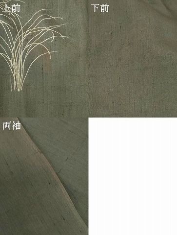  平和屋着物 夏物 訪問着 紗 友禅 作家物 紬地 草花文 正絹 jd 訪問着 付け下げ 着物