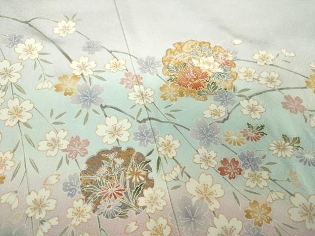 駒刺繍 枝垂れ桜