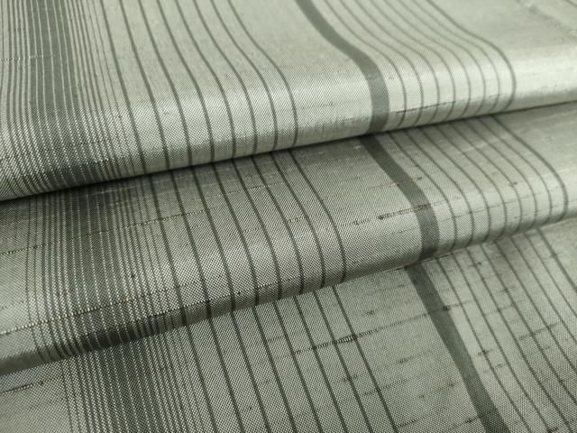 平和屋着物 ぜんまい紬 間道 正絹 ps