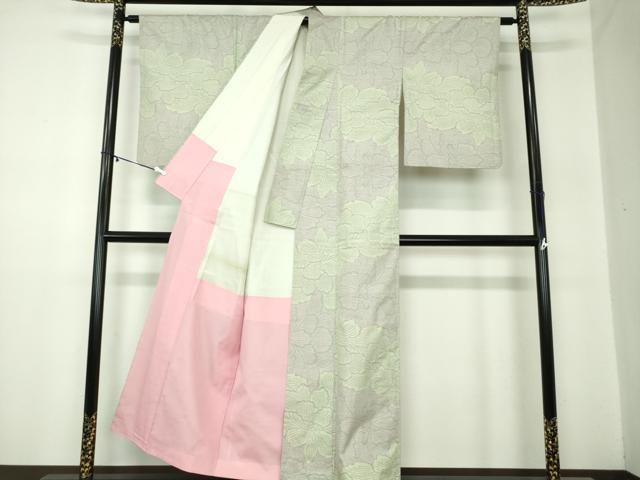 平和屋着物 本場大島紬 花尽くし 正絹 ps