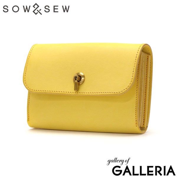 財布 レディース 本革 MAINE メイン フラップ ギャルソンウォレット ミドル かぶせ SOW SEW ソウアンドソウ MN GR 02 LIMONE