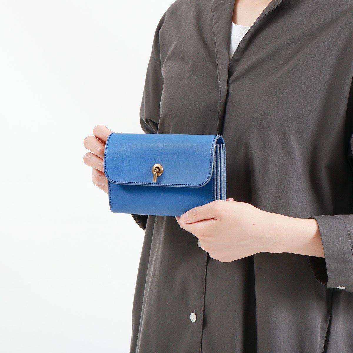 財布 レディース 本革 MAINE メイン フラップ ギャルソンウォレット ミドル かぶせ SOW-SEW ソウアンドソウ MN-GR 02 AVOCADO