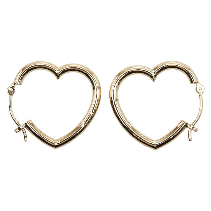 ハートモチーフ K 18 YG イエローゴールド レディース 1-0245841