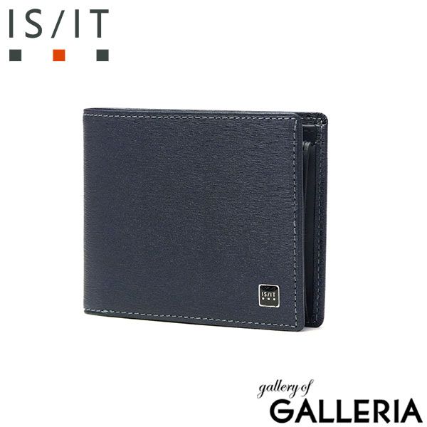 IS/IT 二つ折り財布 メンズ レディース 本革 革 イズイット 財布 二つ折り ブランド 小銭入れあり コンパクト シンプル ポリマー 989605 コン