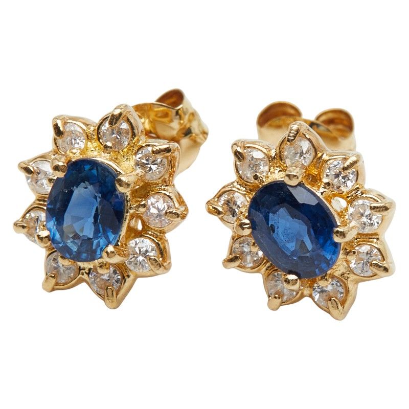 スタッドピアス K 18 YG イエローゴールド レディース 1-0247818