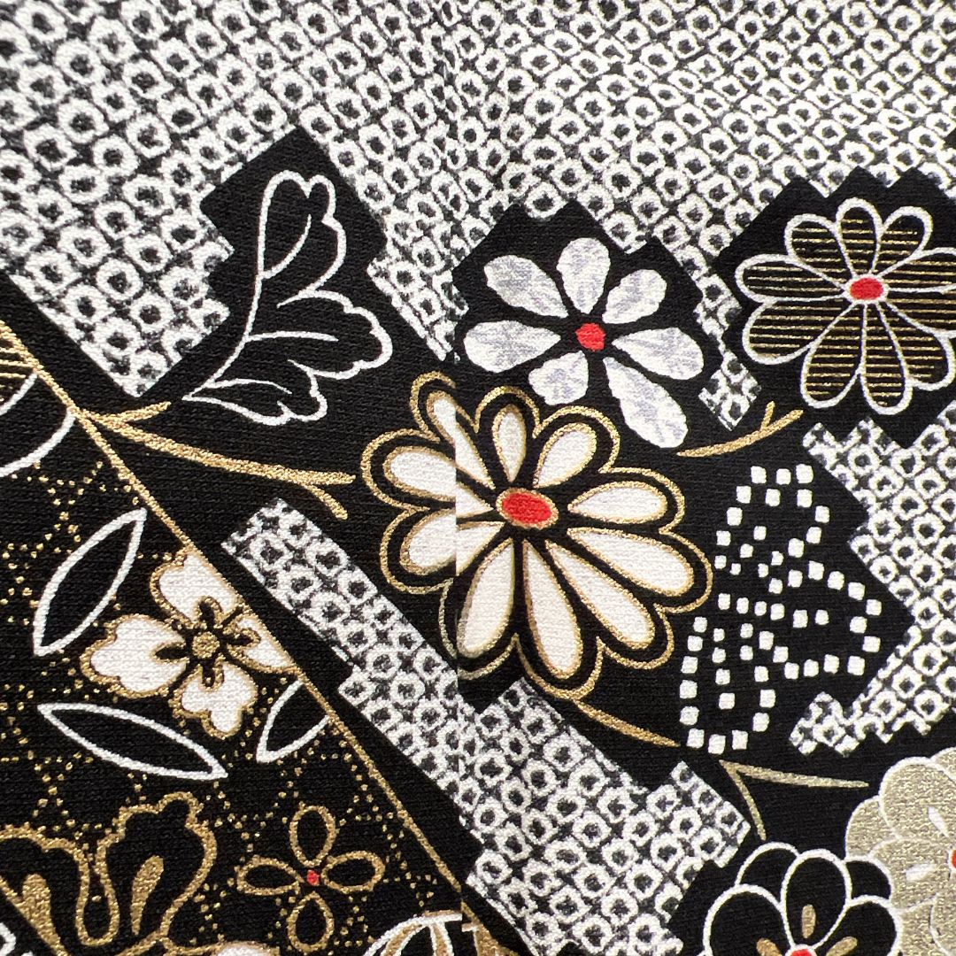 未着用 付け下げ 金彩 熨斗 鹿の子 菊 橘 宝尽くし 着物 123b d ms