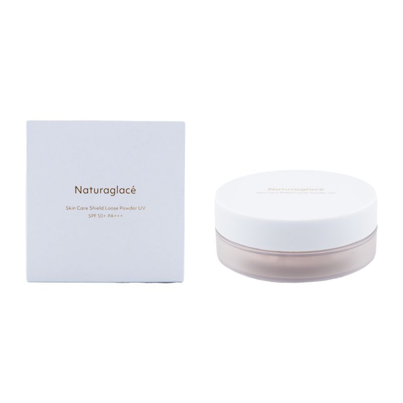 naturaglace ナチュラグラッセ スキンケアシールド ルースパウダー UV 02 ラベンダーピンク SPF50+ PA+++ パフ付き[ネコポス]