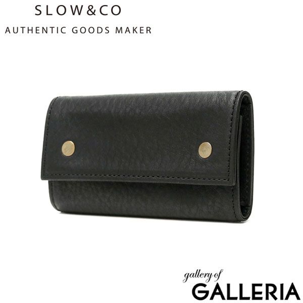 スロウ キーケース SLOW bono key case 鍵入れ 鍵 スマートキー コンパクト 小さめ 本革 革 栃木レザー メンズ レディース SO 858 L BLACK