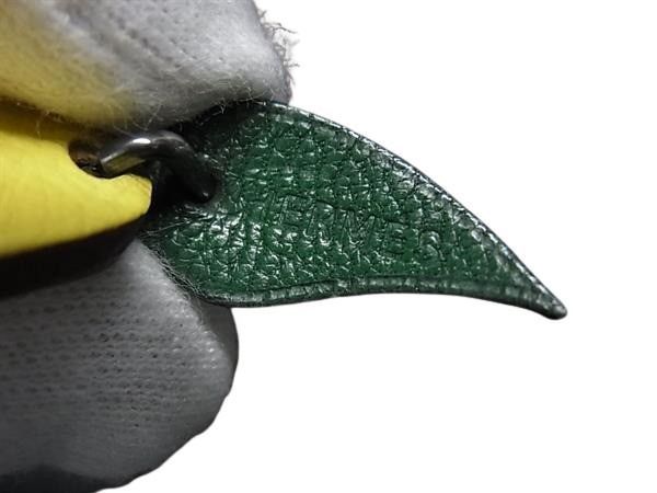 HERMES エルメス バッグチャーム フルーツポルトクレ イエロー レザー ユニセックス