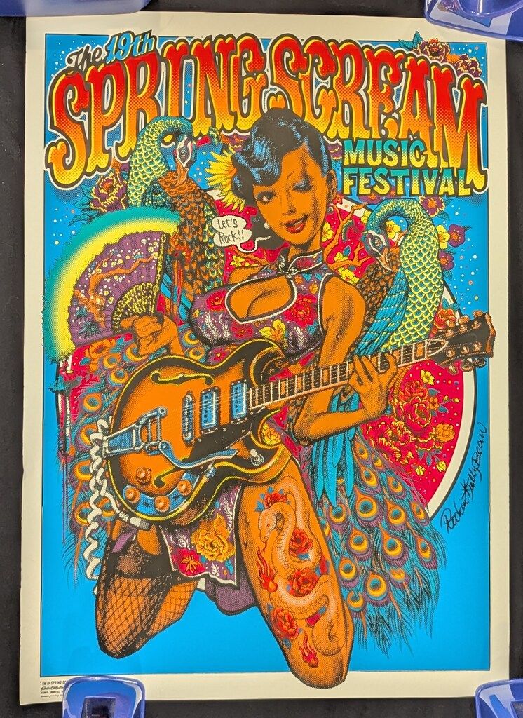 ロッキンジェリービーン SPRING SCREAM ポスター Rockin'JellyBean SPRING SCREAM SILK SCREEN POSTER