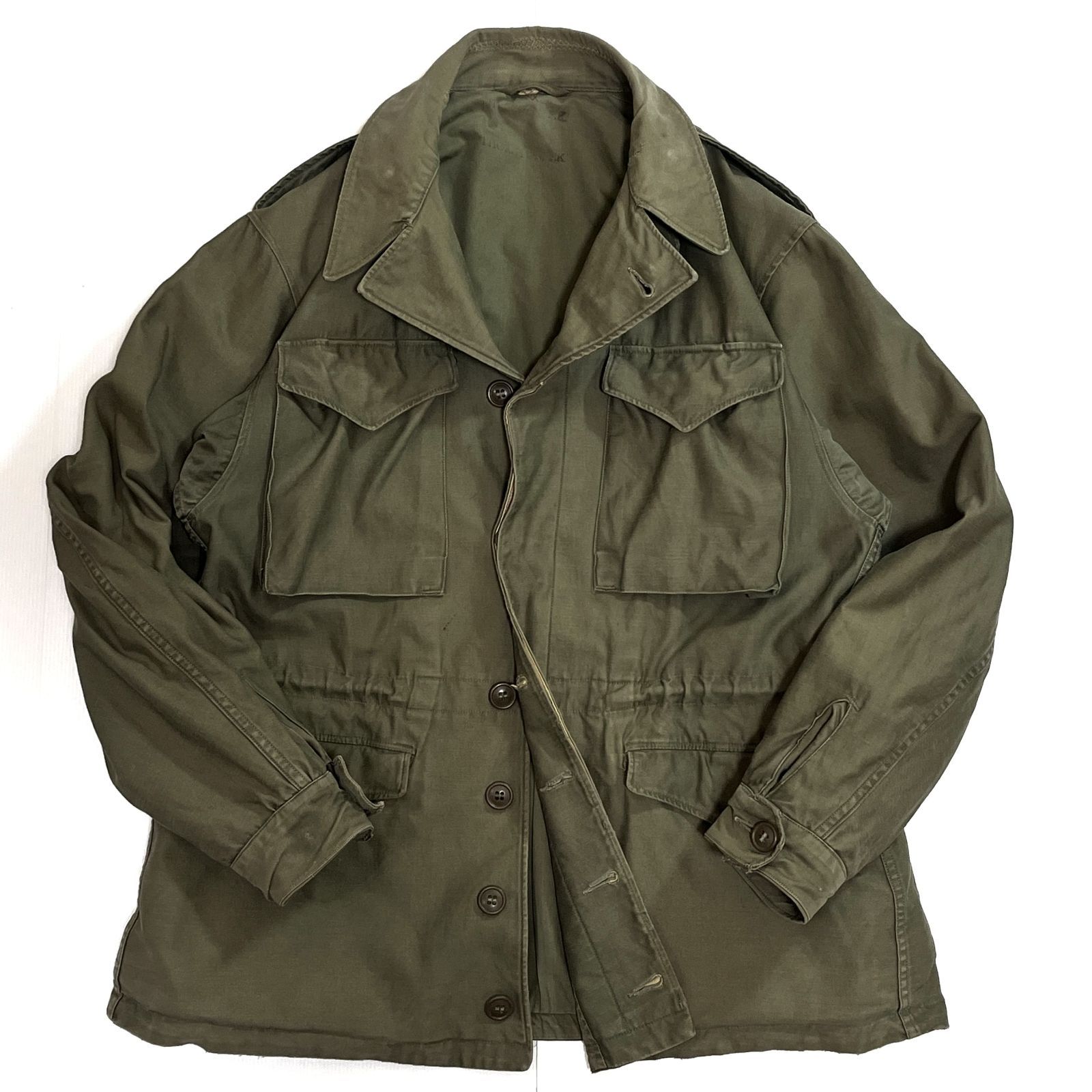 40s WW2 U.S.ARMY 米軍実物 M43 M-43 フィールドジャケット 36R S/S～M