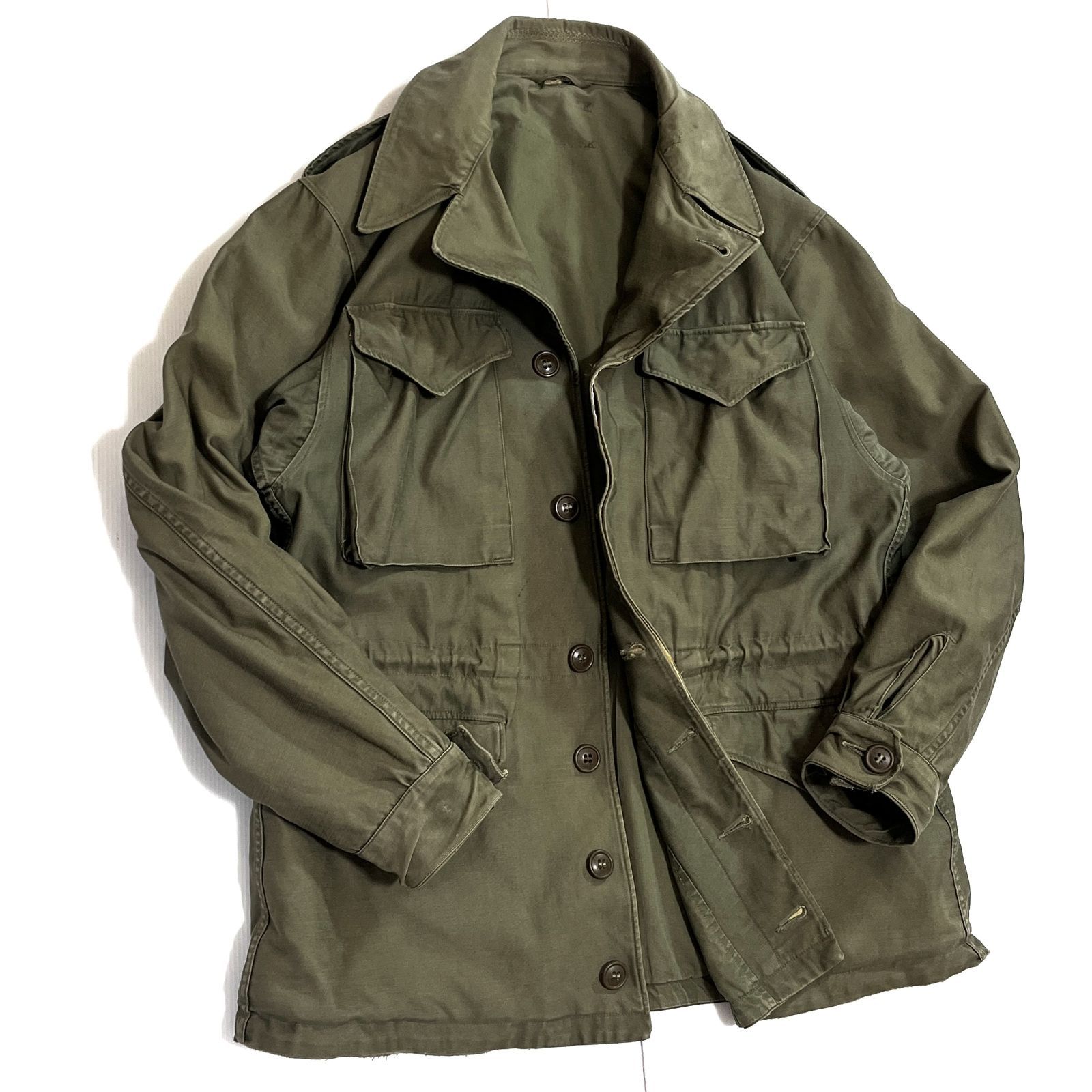 40s WW2 U.S.ARMY 米軍実物 M43 M-43 フィールドジャケット 36R S/S～M