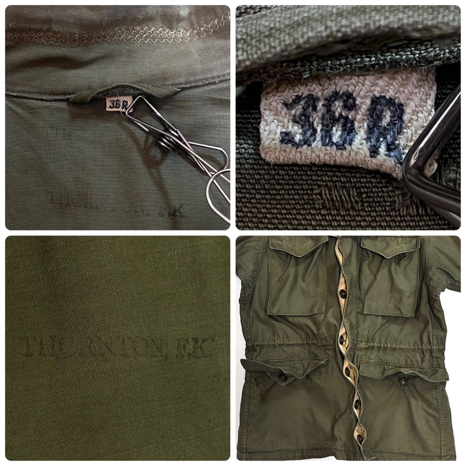 40s WW2 U.S.ARMY 米軍実物 M43 M-43 フィールドジャケット 36R S/S～M