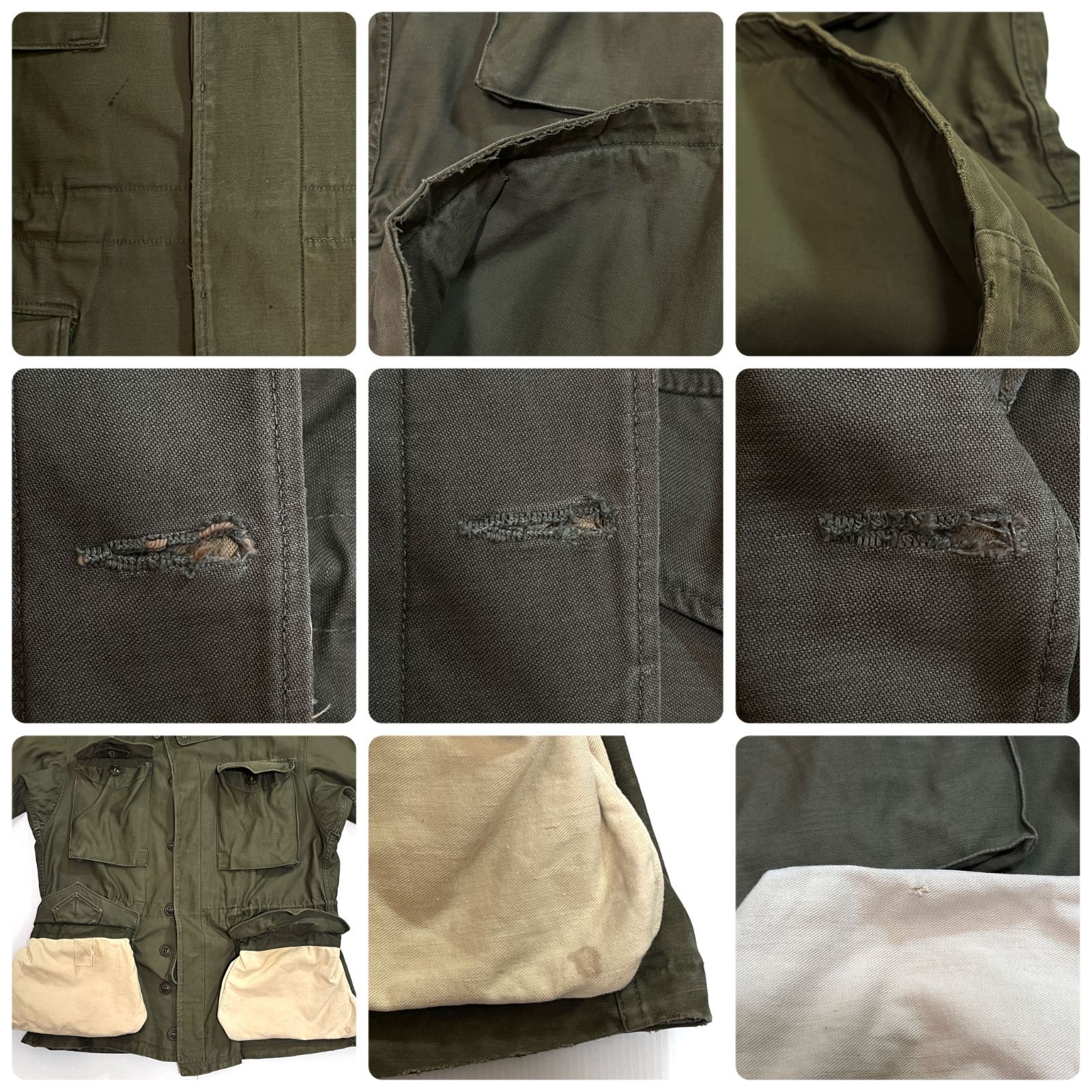 40s WW2 U.S.ARMY 米軍実物 M43 M-43 フィールドジャケット 36R S/S～M