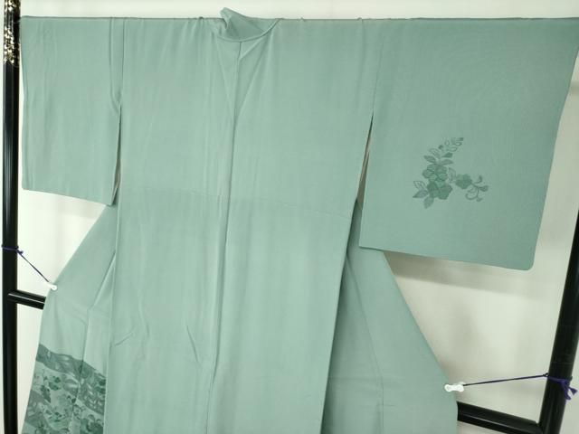 吉祥花文 暈し染め