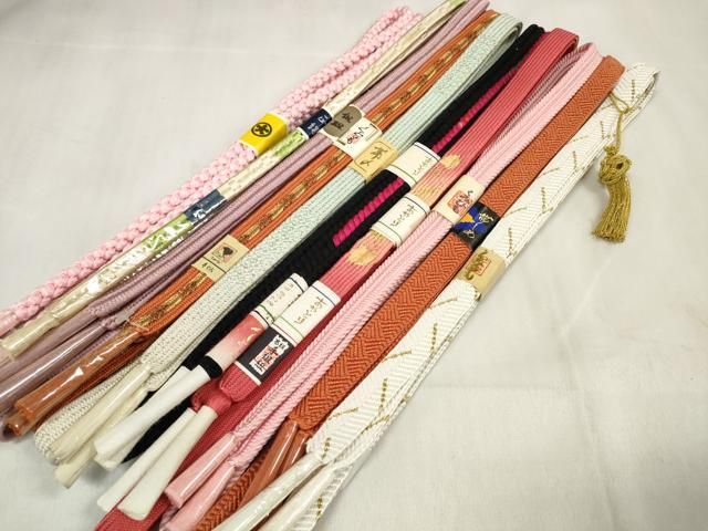 平和屋着物 和装小物 帯締め10本セット 礼装用 組紐 高麗組 笹浪組 観世組 金糸 大丸扱い 全て正絹 zzz