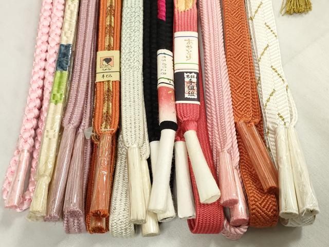  平和屋着物 和装小物 帯締め10本セット 礼装用 組紐 高麗組 笹浪組 観世組 金糸 大丸扱い 全て正絹 zzz 帯締め 帯留め 帯飾り