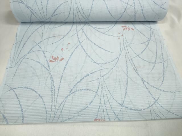 草花文 洗える着物