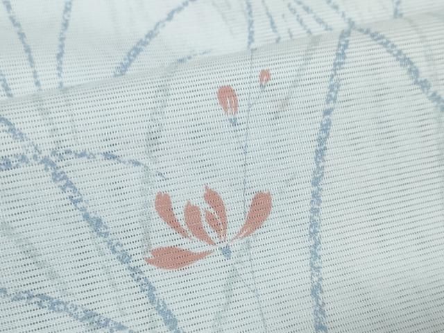 草花文 洗える着物